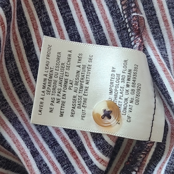 Long Striped Button Shirt from Anthropologie - Picture 5 of 6